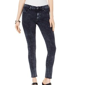 Hudson Womens Barbara Raw Hem Skinny Fit Jeans, Style‎ # WHAR407TEN
